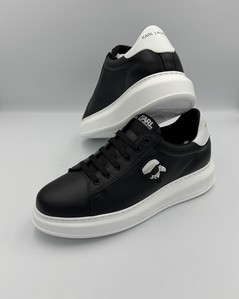 Karl Ikonic Lace Up sneaker Black/White