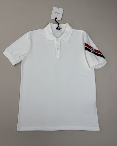 Moncler Tricolor Polo Neck T-Shirt 